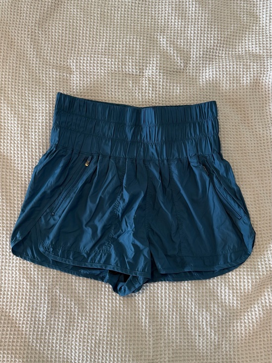 FP Movement by Free People Pants - FP Movement by Free People The Way Home Teal High-Waist Athletic Shorts